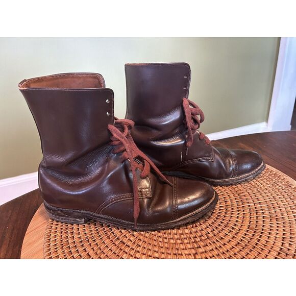 Vintage Tally‎ Ho Lace Paddock Boots Ladies Size 6.5 Brown - Picture 5 of 6